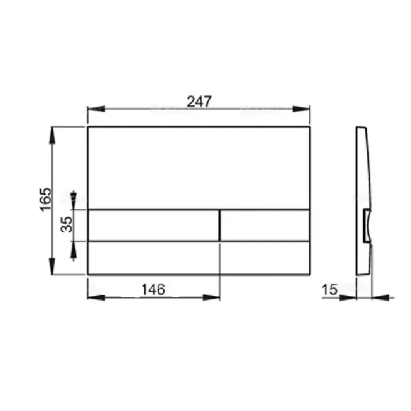 ALCA PLAST Basic 17 M1722 tehnički crtež
