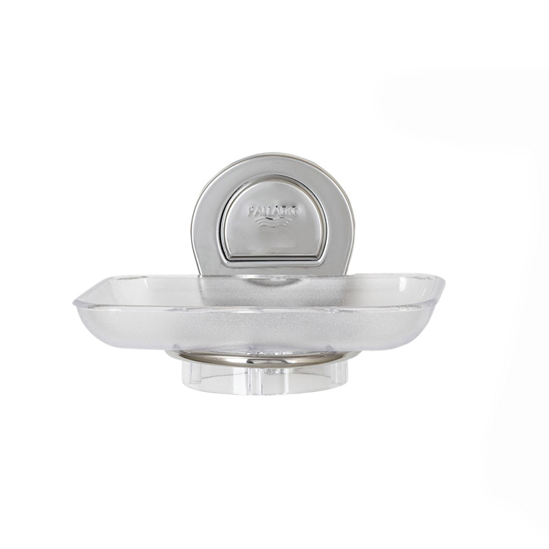 Držač sapuna Palladio sa PVC tacnom i hromiranom zidnom bazom