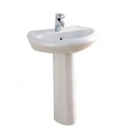 Keramika Leskovac Viktorija 600 zidni lavabo 61,5 × 49 cm beli (KL-600)