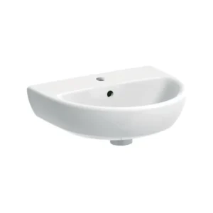 Geberit Selnova mali zidni lavabo sa otvorom za slavinu 45 × 37 cm beli (500.324.01.1)