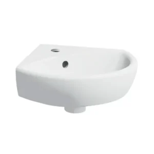 Geberit Selnova ugaoni mali zidni lavabo sa otvorom za slavinu 41,4 × 41,2 cm beli (500.326.01.1) Geberit Selnova ugaoni mali zidni lavabo sa otvorom za slavinu 41,4 × 41,2 cm beli (500.326.01.1)