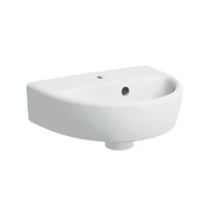 Geberit Selnova mali zidni lavabo sa otvorom za slavinu 36 × 29 cm beli (500.320.01.1)