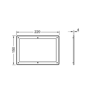 TECE Solid odstojni okvir 9240441 tehnički crtež