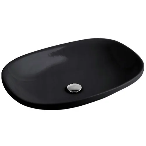 AXA Wild ugradni i nadgradni lavabo 60 × 40 cm mat crni (3009107)