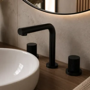 Rosan S2 Black slavina za lavabo visoka dvoručna
