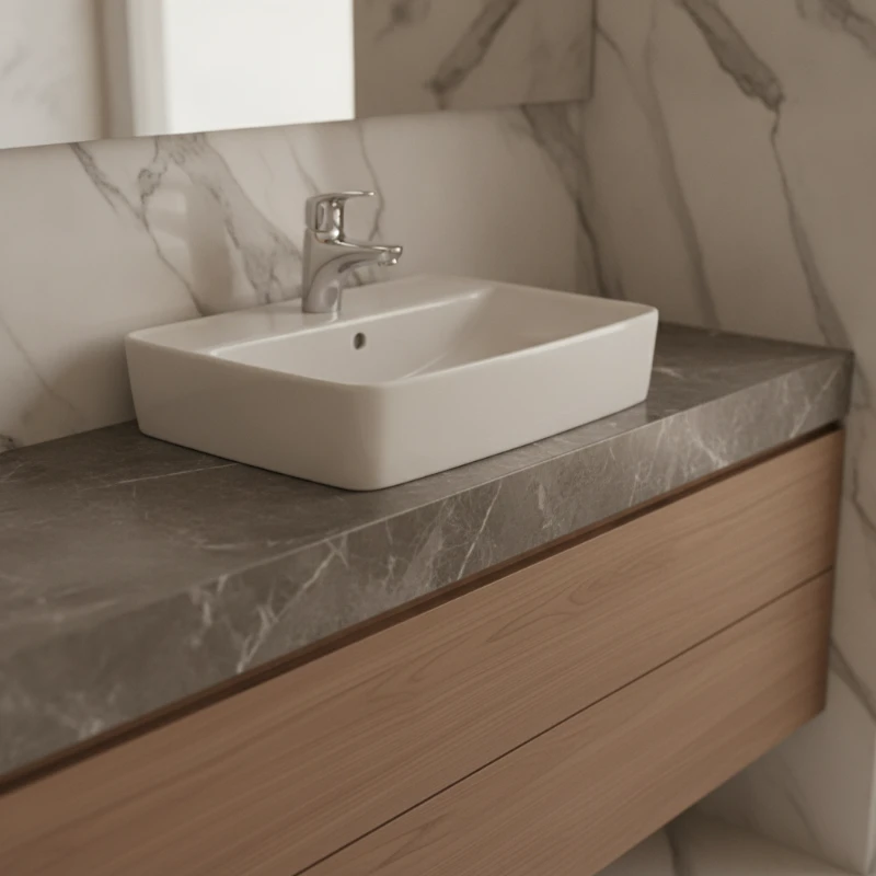KOLO Geberit Rekord lavabo za kupatilski ormarić 50 × 38 cm beli (K91952)