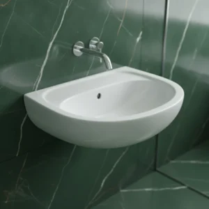 KOLO Idol zidni lavabo bez otvora za slavinu 60 × 45,5 cm beli (M11060)