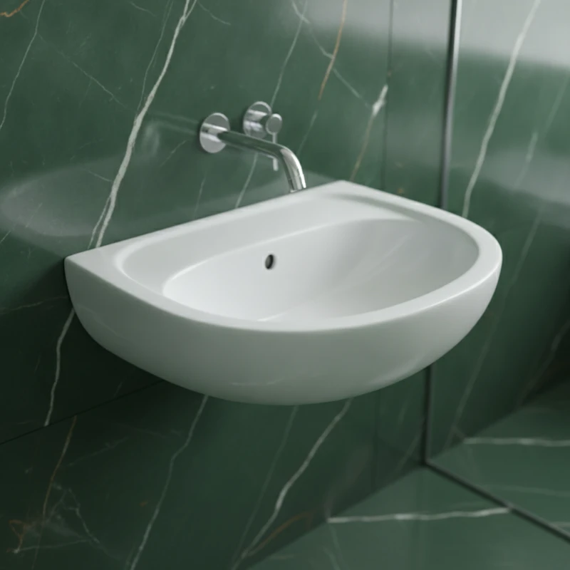 KOLO Idol zidni lavabo bez otvora za slavinu 60 × 45,5 cm beli (M11060)