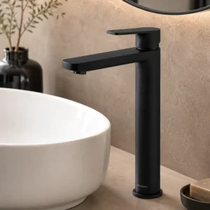 Rosan S2 Black slavina za lavabo visoka