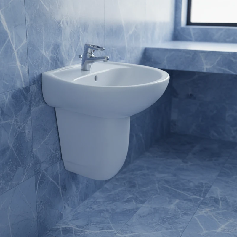 KOLO Idol zidni lavabo sa otvorom za slavinu 60 × 45,5 cm beli (M11160)