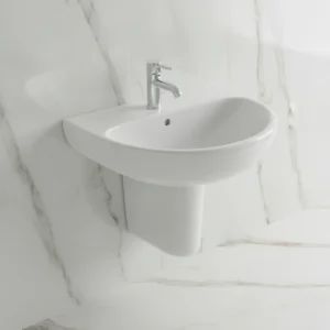 Geberit Selnova zidni lavabo sa otvorom za slavinu 60 × 48 cm beli (500.305.01.1)
