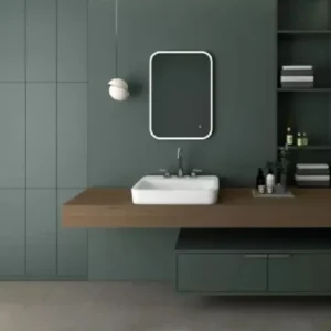 DUBIEL VITRUM Senso Plus ogledalo 50 × 70 cm 5905241006895 sa LED osvetljenjem, grejačem protiv zamagljivanja i touch prekidačem