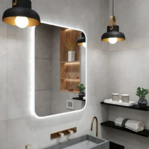 DUBIEL VITRUM Senso ogledalo 50 × 70 cm 5905241006666 sa LED osvetljenjem 24 W, hladnim belim svetlom i IP44 zaštitom