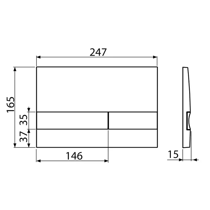 ALCA PLAST Basic 17 M1721 tehnički crtež