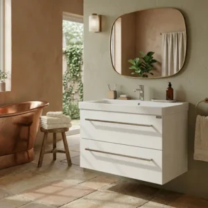 Lavabo sa ormaricem Pino Art Sigma 80 cm bela