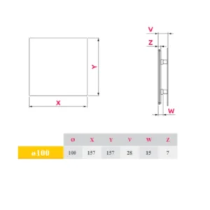 AWENTA PTI100 tehnicki crtez dimenzije