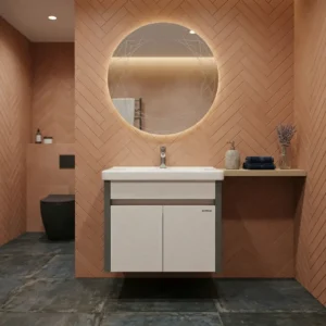 Lavabo sa ormaricem Pino Art Twist 65 cm drvo