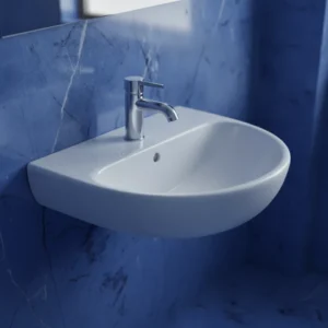 Geberit Selnova zidni lavabo sa otvorom za slavinu 55 × 44 cm beli (500.315.01.1)