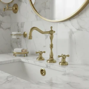 Rosan Brontee slavina za lavabo 3 rupe visoka