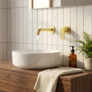 Rosan S2 Gold slavina za lavabo ugradna