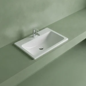 Vitra S20 pravougaoni ugradni lavabo 55 × 45,5 cm beli (5465B003-0001)