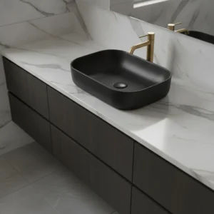 AXA DECUS LAVABO PRAVOUGAONI CRNI 8530007