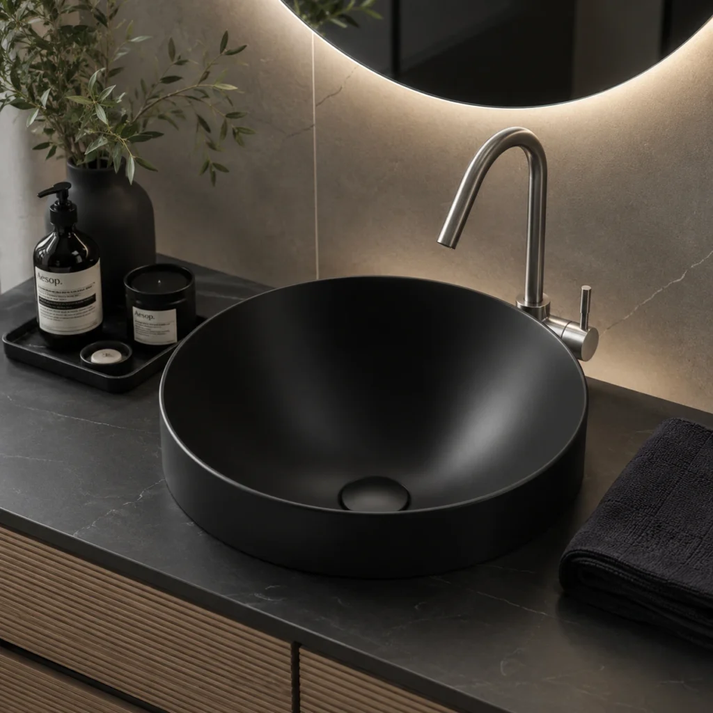 AXA DP LAVABO UGRADNI CRNI 8410007
