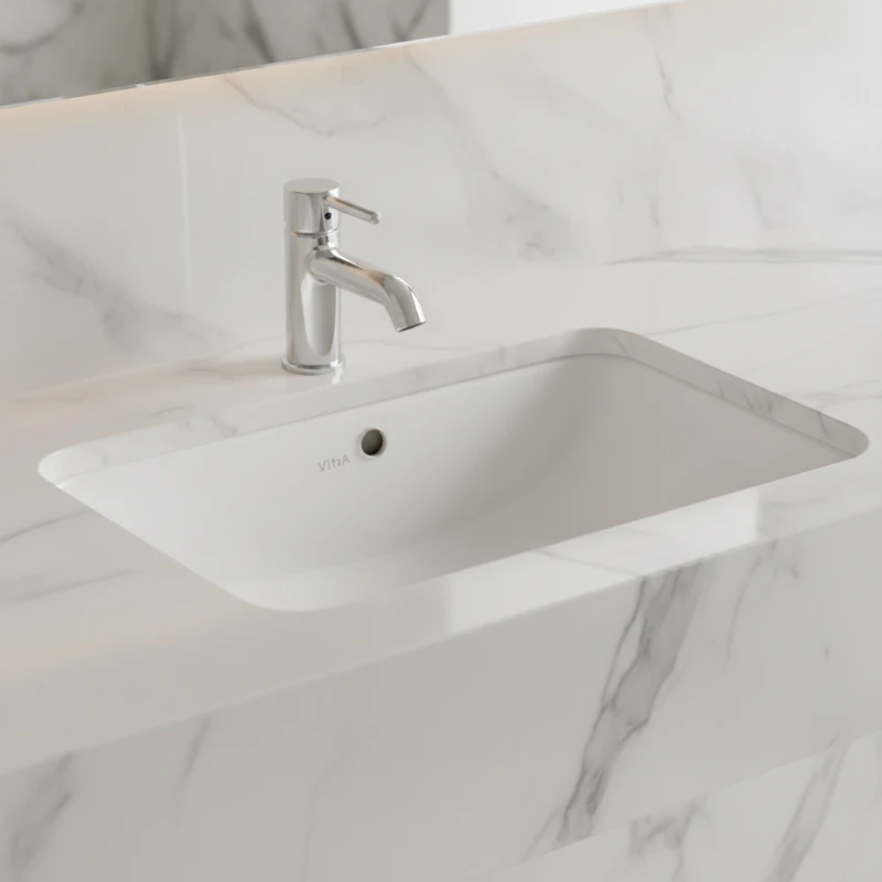Vitra S20 pravougaoni podgradni lavabo 50 × 37 cm beli (5474B003-0618)