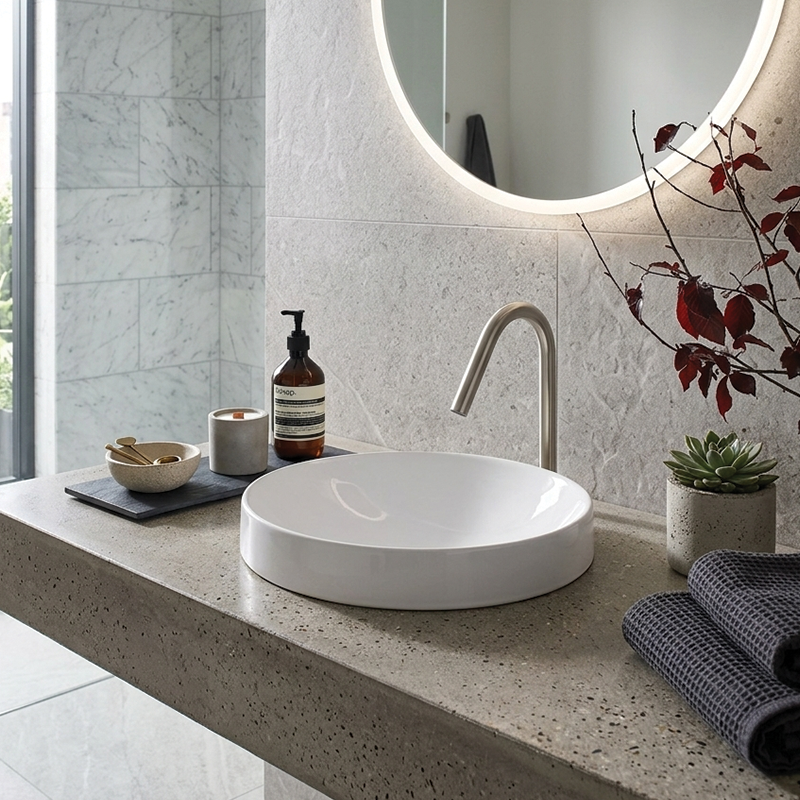 AXA DP LAVABO UGRADNI BELA 8410001