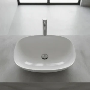 AXA Wild ugradni i nadgradni lavabo 60 × 40 cm beli sjaj (3009101)