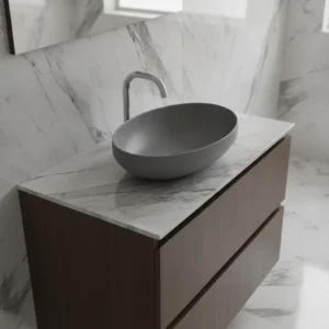 AXA DECUS LAVABO OVALNI SIVI 8510009