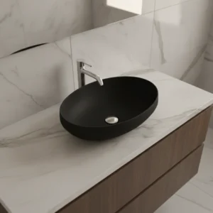 AXA DECUS LAVABO OVALNI CRNI 8510007