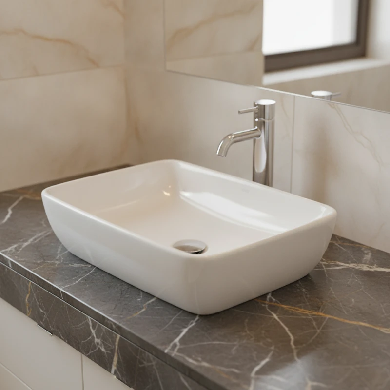 AXA H10 nadgradni i podgradni lavabo 50 × 32 cm beli sjaj (8108101)