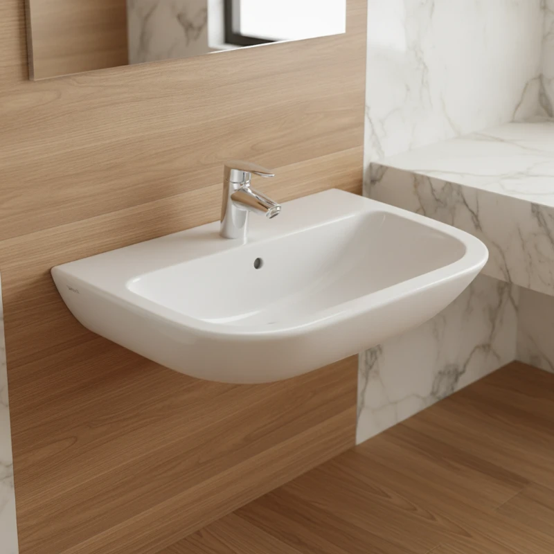 Vitra S20 zidni lavabo 60 × 46 cm beli (5503L003-0001)