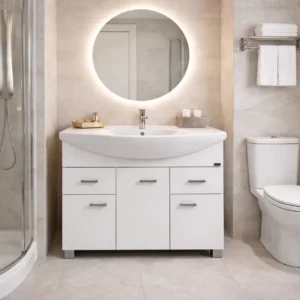 Lavabo sa ormaricem Pino Art Klasik 85 cm bela