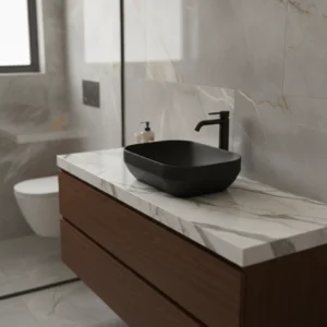 AXA DECUS LAVABO PRAVOUGAONI CRNI 8520007