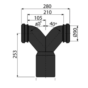 ALCA PLAST M909 tehnički crtež