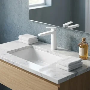 Rosan Stolz White slavina za lavabo visoka