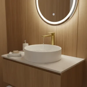Rosan S2 Gold slavina za lavabo visoka hladna voda