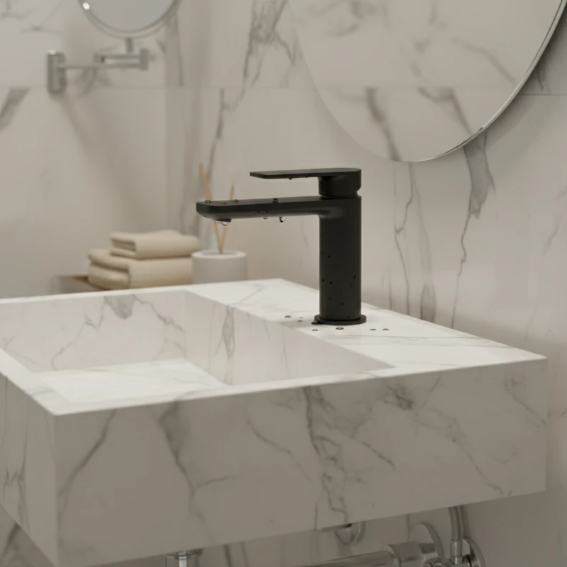 Rosan S2 Black slavina za lavabo hladna voda