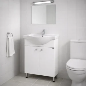 Lavabo sa ormaricem Pino Art Link 55 cm bela