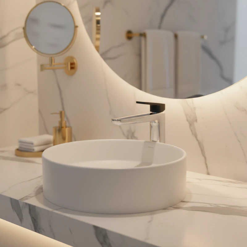 Rosan Stolz Black slavina za lavabo visoka