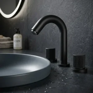 Rosan S2 Black slavina za lavabo dvoručna