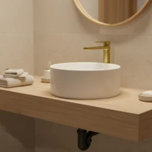 Rosan S2 Gold slavina za lavabo visoka