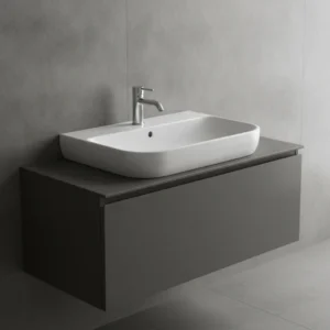 Geberit Smyle zidni lavabo sa otvorom za slavinu 65 × 48 cm beli (500.230.01.1)