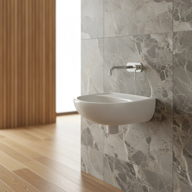 KOLO Solo mali zidni lavabo bez otvora za slavinu 40 × 33 cm beli (72041)