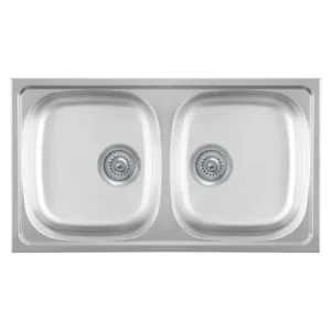 Metalac Luna Flex 2D reljefna inox sudopera 77x43,5 cm Ø90 123321