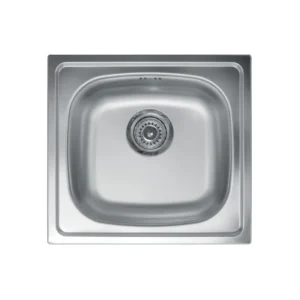 Metalac Quadro 1D inox sudopera 46,5x43,5 cm mat Ø90 123323