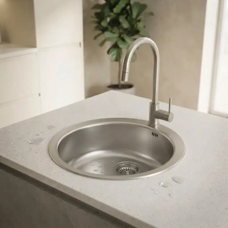 Metalac Venera 480 E inox sudopera Ø48 cm mat Ø60 (054449) - Slika 2