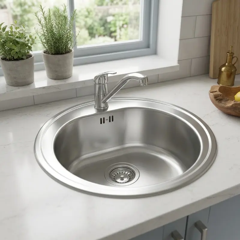 Metalac Venera E510 inox sudopera Ø51 cm polirana (123329) - Slika 2